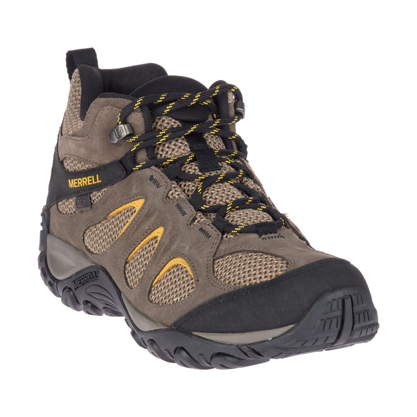 Chaussures Randonnée Merrell Yokota 2 Mid Waterproof Marron Clair Homme | J.Q.CTMN